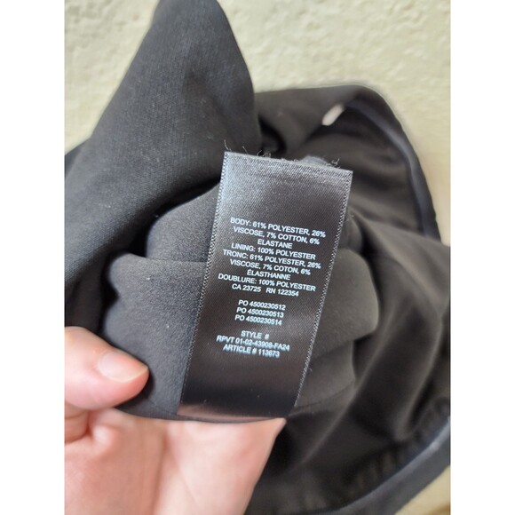 Babaton Aritzia Size 10 Black Off Strapless Corset Top Bustier Peplum Cropped - Picture 7 of 8